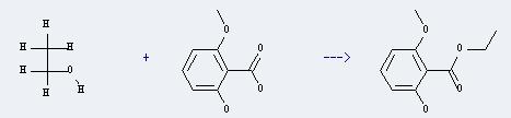 6-Methoxysalicylic acid can react with ethanol to produce 2-Methoxy-6-hydroxybenzoesaeureaethylester